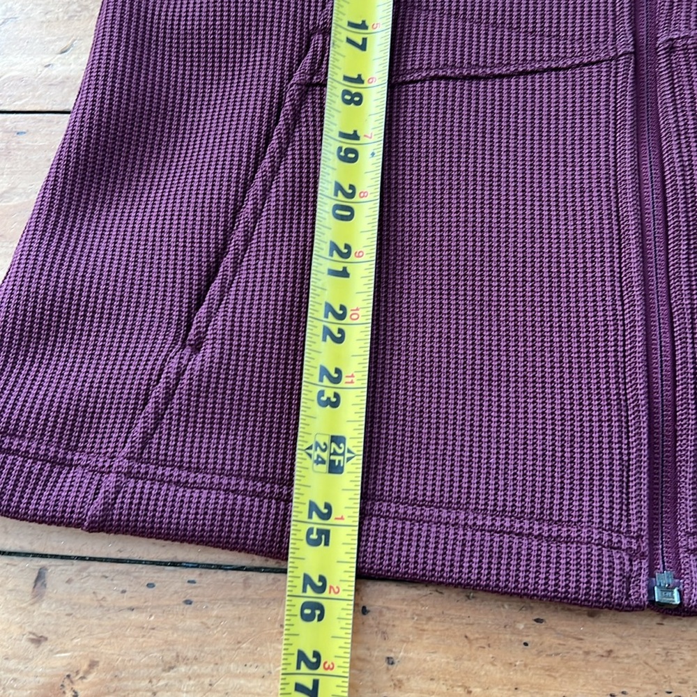 Spyder Full Zip Mid-weight Sweater size L wine color - Picture 13 of 14